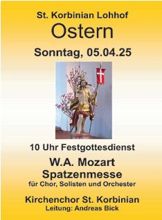 Bild Ostern Plakat Spatzenmesse St Korbinian, 05.04.2026, 10:00 Uhr